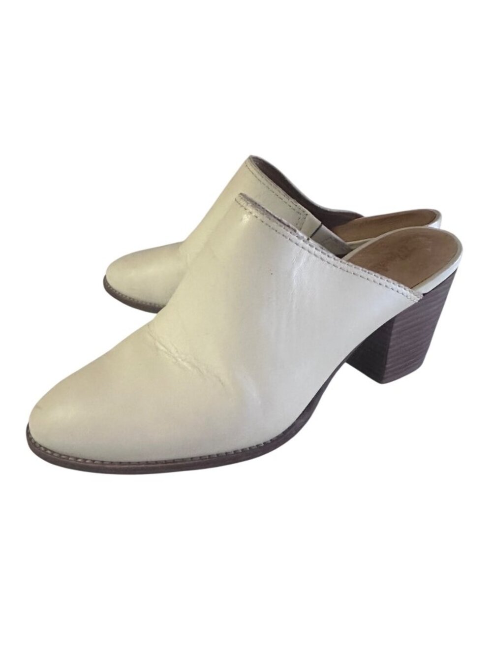 Madewell Harper off white leather size 7 mule